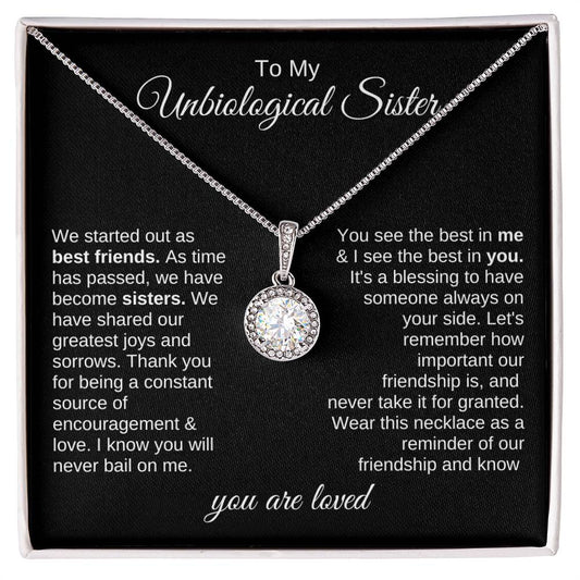 To My Unbiological Sister | Eternal Hope Necklace