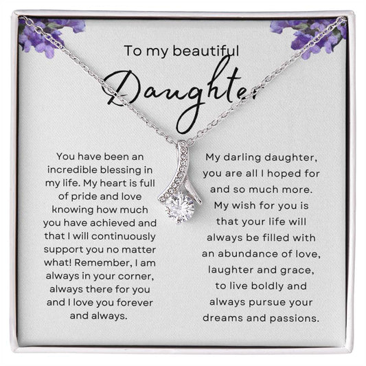 To My Beautiful Daughter | Alluring Beauty Necklace
