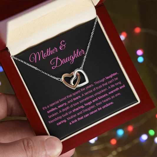 Mother & Daughter | Interlocking Hearts Necklace